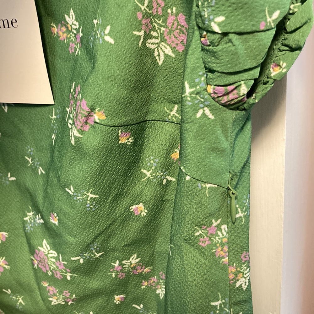 Bohme Ellianna Green Floral Maxi Dress Formal Wedding Guest Summer Vacation - Picture 11 of 13